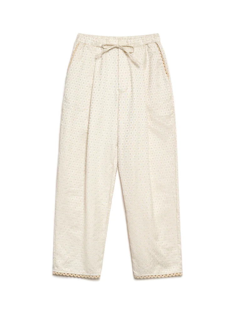 Chai Jacquard Drawstring Trousers – ShopTeggyFrench